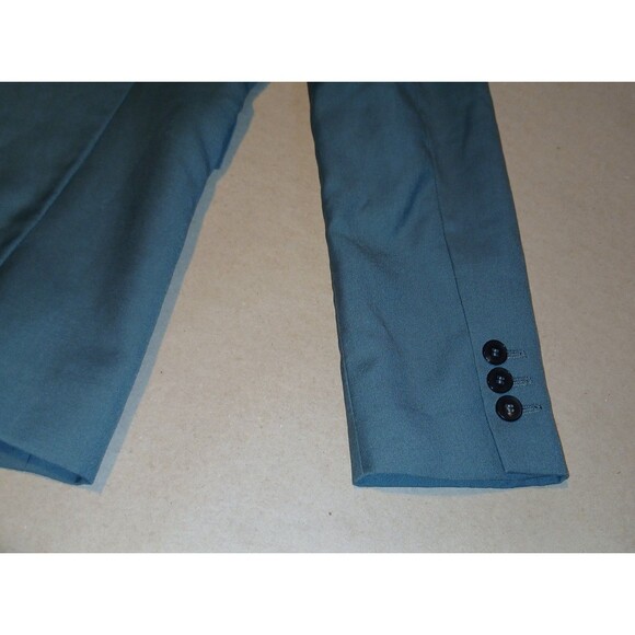 Mango Basics Silky Double-Breasted Blazer Sz Small Womens Soft Teal Blue MNG - Picture 8 of 11
